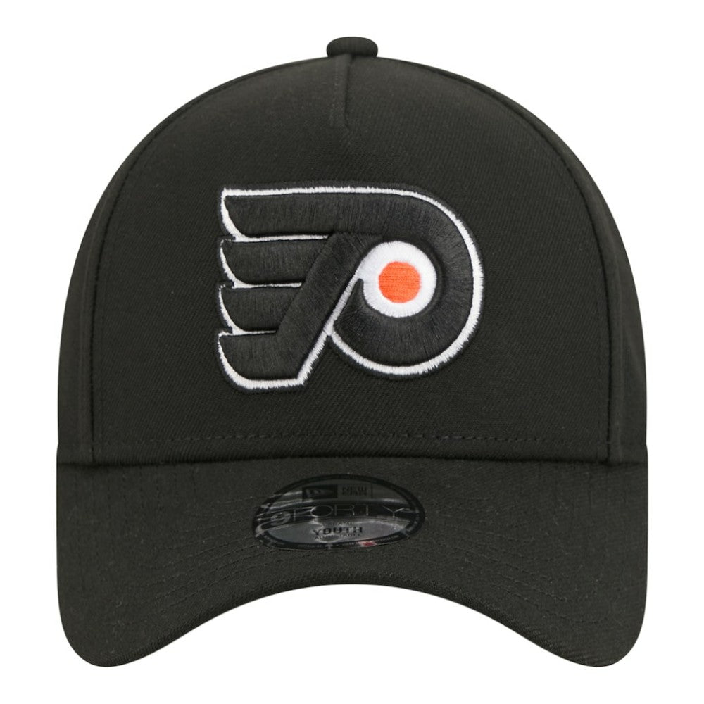 Philadelphia Flyers New Era Youth 9FORTY A-Frame Adjustable Hat - Black - NHL