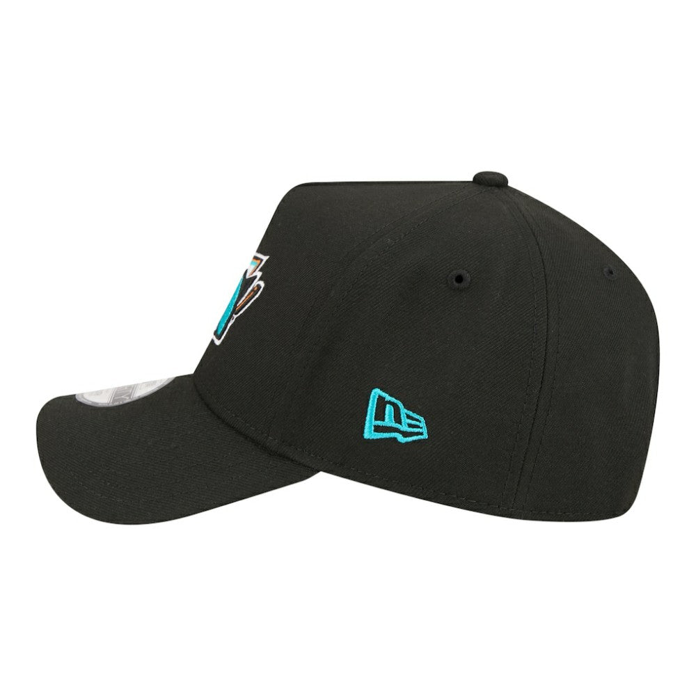 San Jose Sharks New Era Youth 9FORTY A-Frame Adjustable Hat - Black - NHL