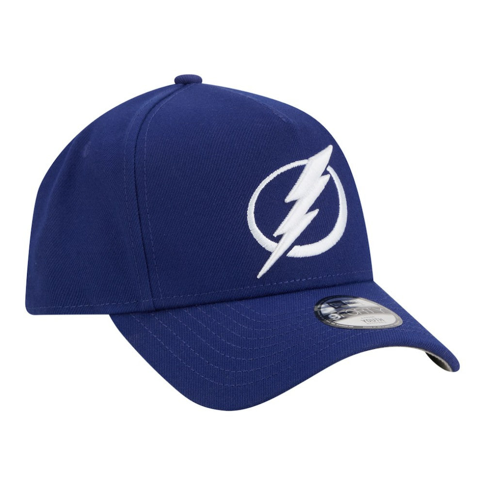 Tampa Bay Lightning New Era Youth 9FORTY A-Frame Adjustable Hat - Blue - NHL