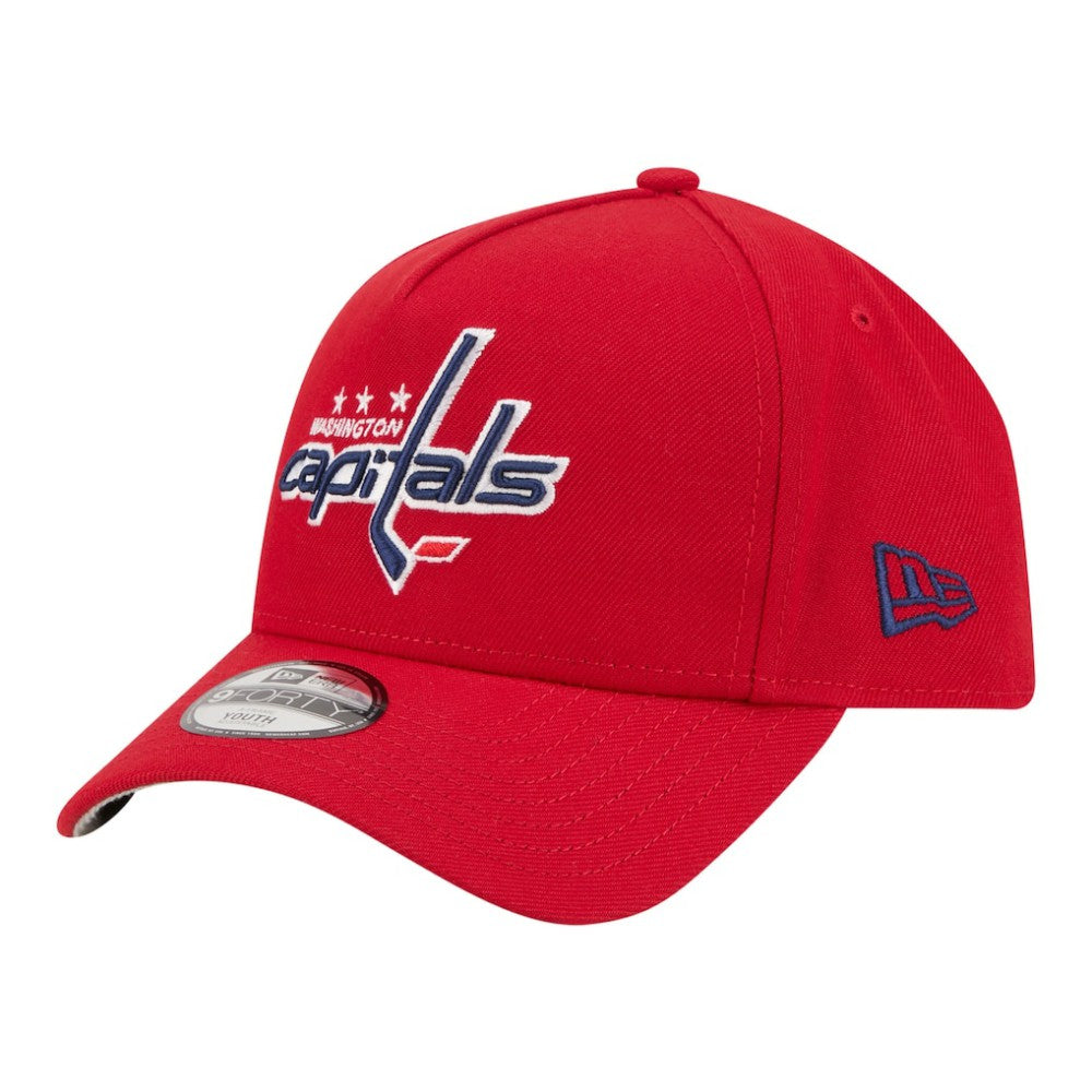 Washington Capitals New Era Youth 9FORTY A-Frame Adjustable Hat - Red - NHL