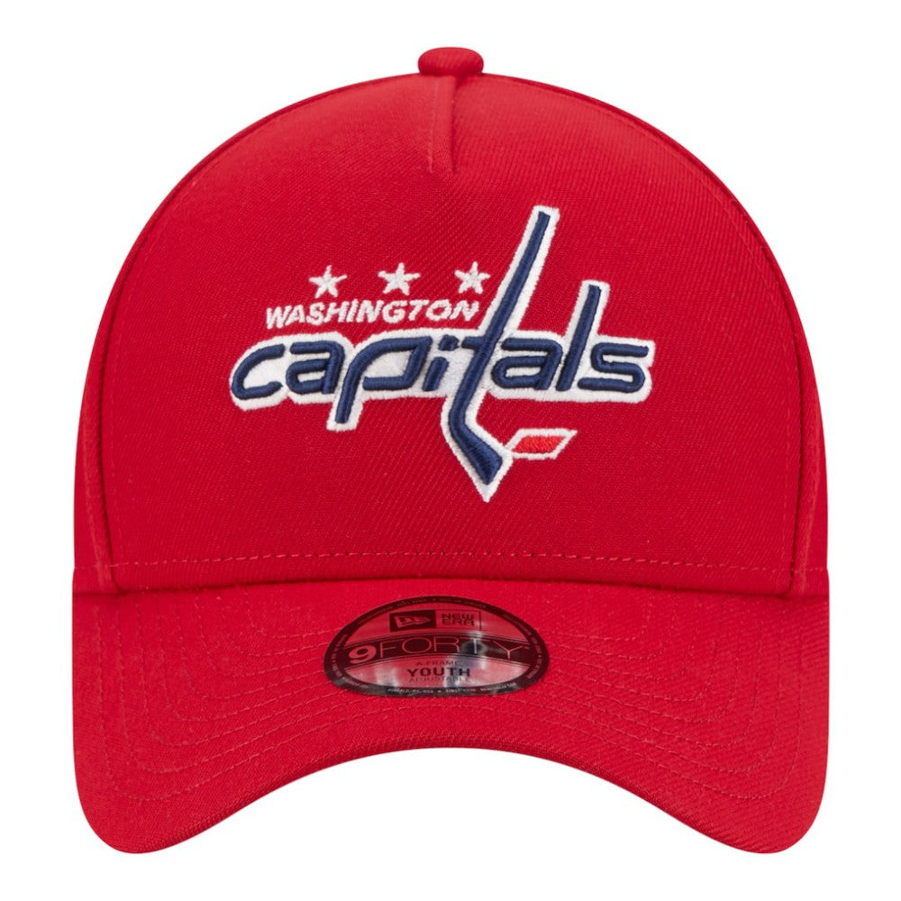Washington Capitals New Era Youth 9FORTY A-Frame Adjustable Hat - Red - NHL