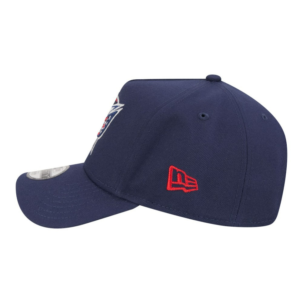 Columbus Blue Jackets New Era Youth 9FORTY A-Frame Adjustable Hat - Navy - NHL