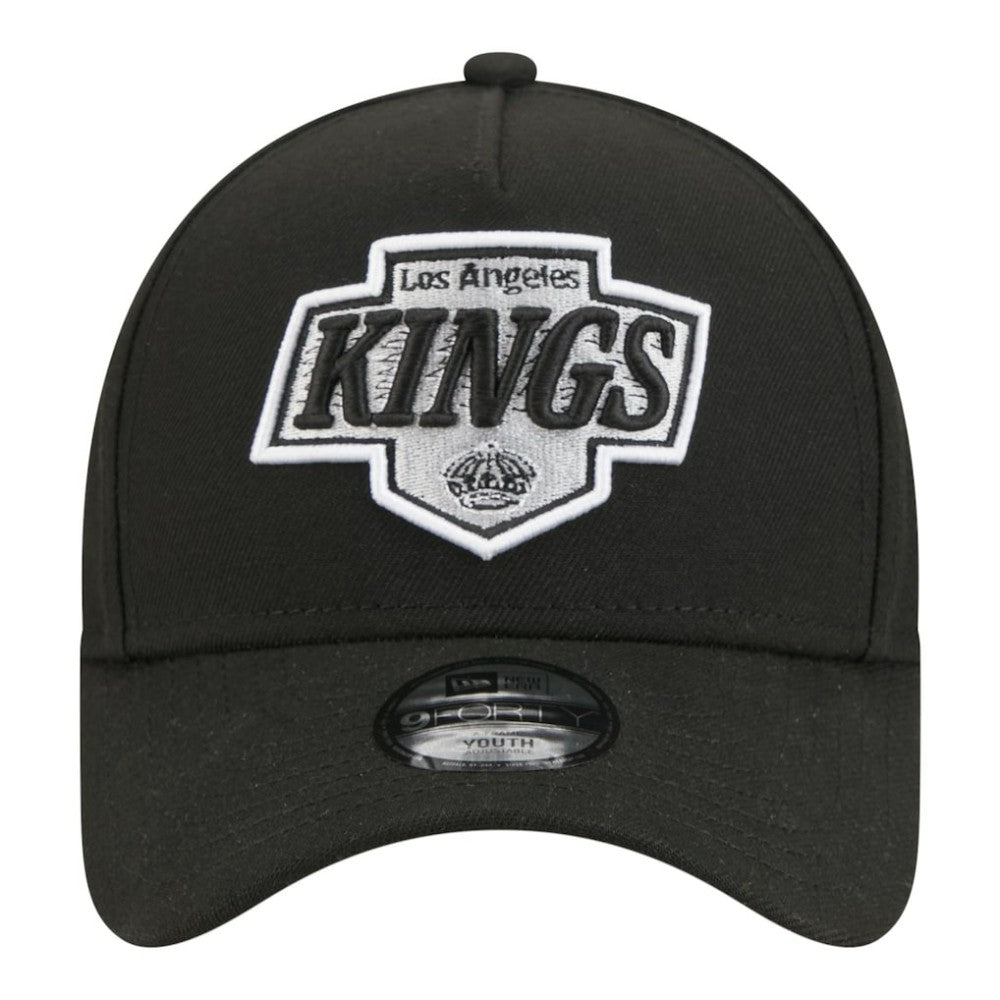 Los Angeles Kings New Era Youth 9FORTY A-Frame Adjustable Hat - Black - NHL