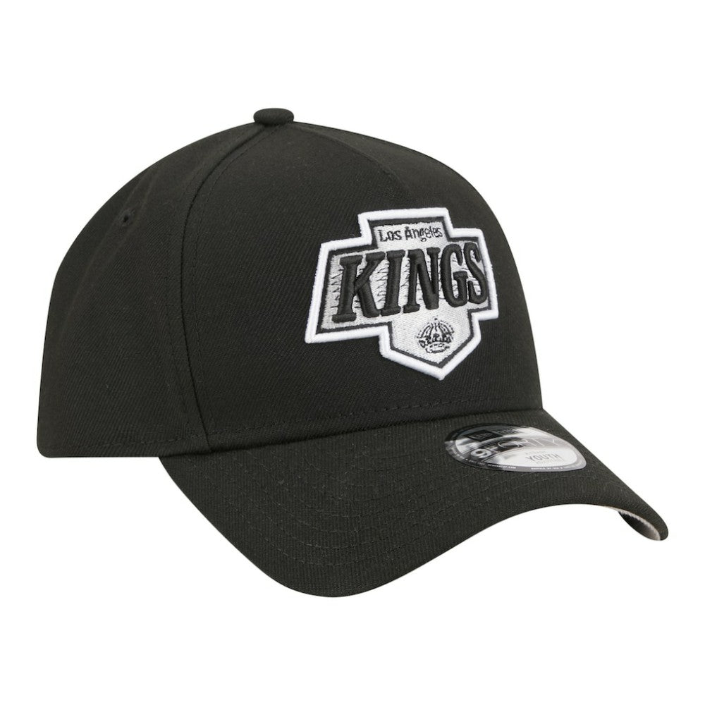 Los Angeles Kings New Era Youth 9FORTY A-Frame Adjustable Hat - Black - NHL