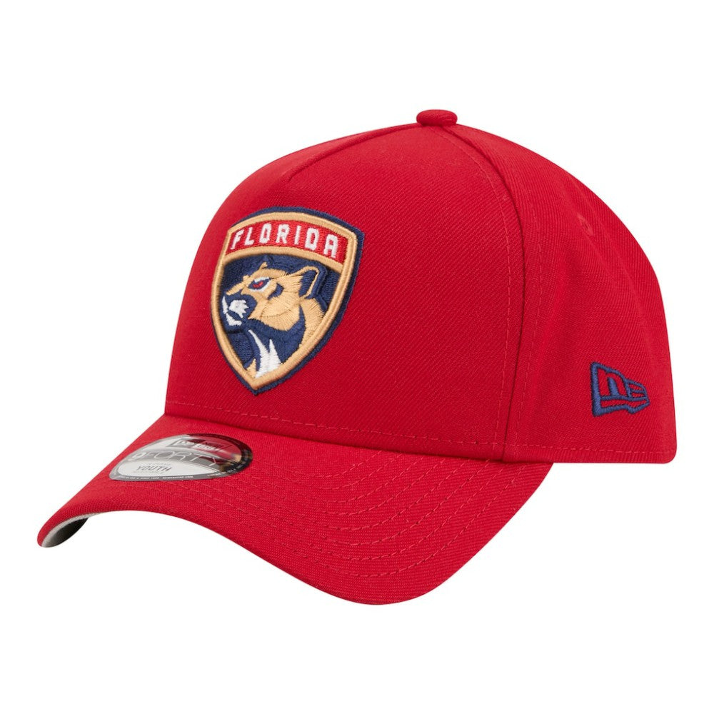 Florida Panthers New Era Youth 9FORTY A-Frame Adjustable Hat - Red - NHL
