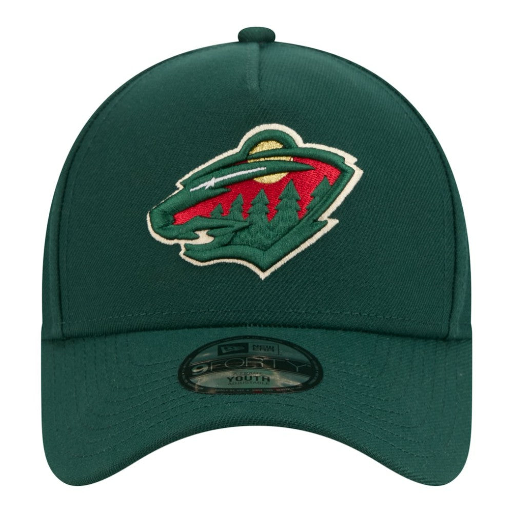 Minnesota Wild New Era Youth 9FORTY A-Frame Adjustable Hat - Green - NHL