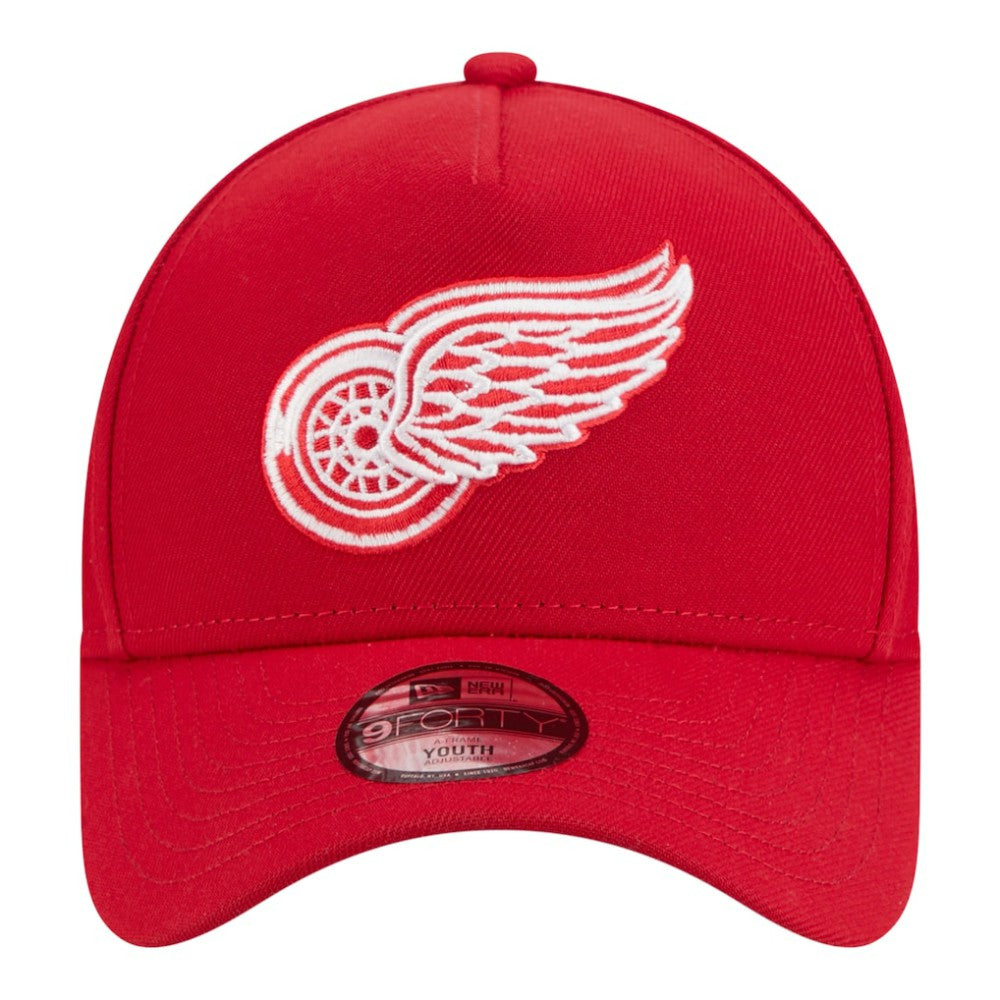Detroit Red Wings New Era Youth 9FORTY A-Frame Adjustable Hat - Red - NHL