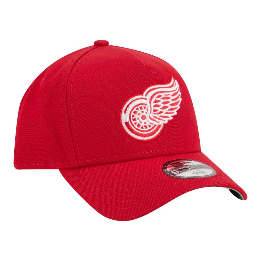 Detroit Red Wings New Era Youth 9FORTY A-Frame Adjustable Hat - Red - NHL