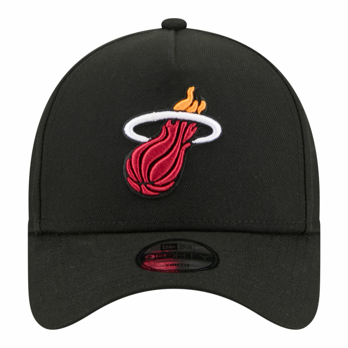 Miami Heat Youth 9FORTY A-Frame Adjustable Hat Black - NBA