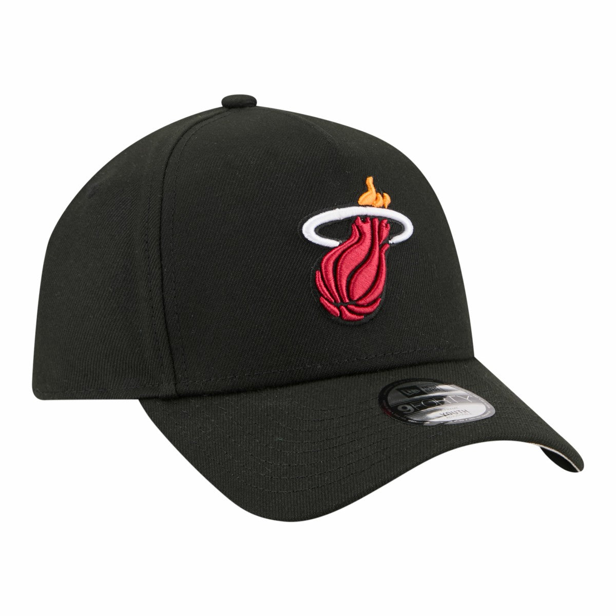 Miami Heat Youth 9FORTY A-Frame Adjustable Hat Black - NBA