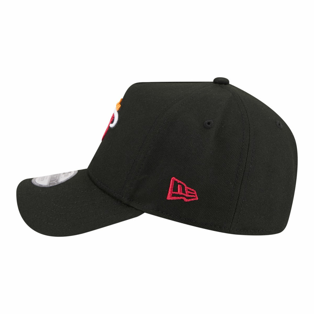 Miami Heat Youth 9FORTY A-Frame Adjustable Hat Black - NBA