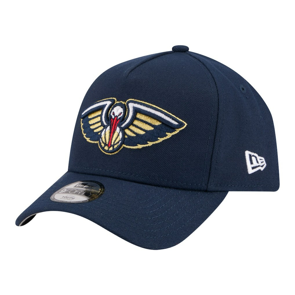 New Orleans Pelicans Youth 9FORTY A-Frame Adjustable Hat Navy - NBA