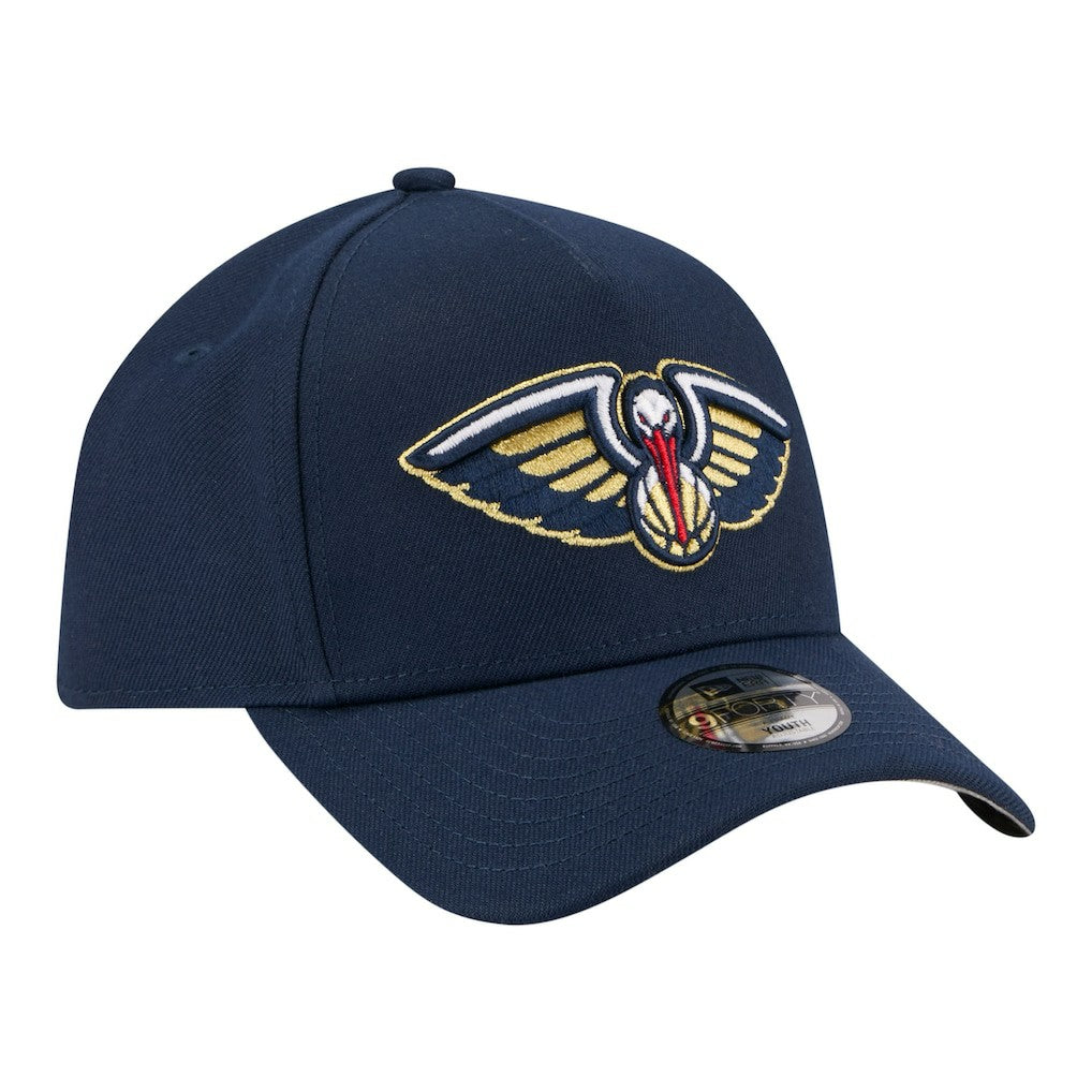 New Orleans Pelicans Youth 9FORTY A-Frame Adjustable Hat Navy - NBA