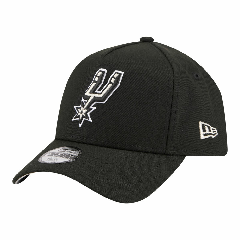 San Antonio Spurs Youth 9FORTY A-Frame Adjustable Hat Black - NBA