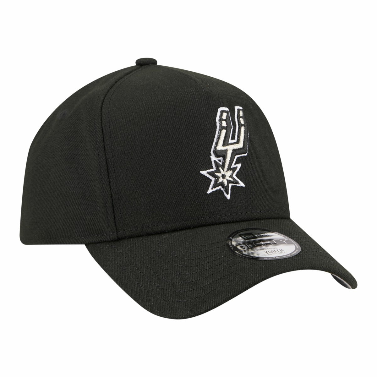 San Antonio Spurs Youth 9FORTY A-Frame Adjustable Hat Black - NBA