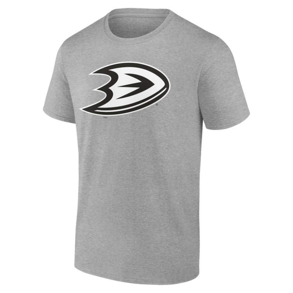 Anaheim Ducks Big & Tall Personalized Name & Number Monochrome T-Shirt - Gray - NHL