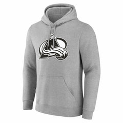 Colorado Avalanche Big & Tall Personalized Name & Number Monochrome Pullover Hoodie - Gray - NHL