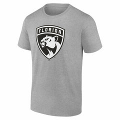 Florida Panthers Big & Tall Personalized Name & Number Monochrome T-Shirt - Gray - NHL