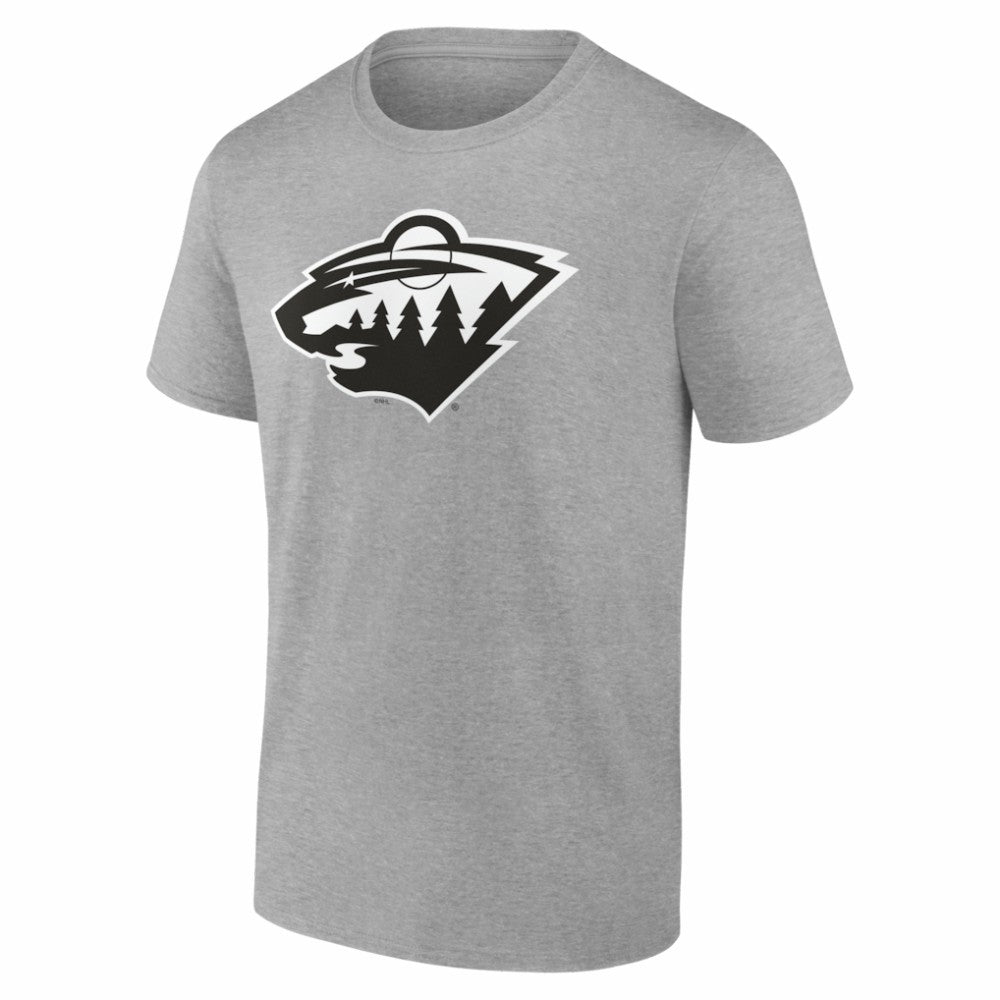 Minnesota Wild Big & Tall Personalized Name & Number Monochrome T-Shirt - Gray - NHL