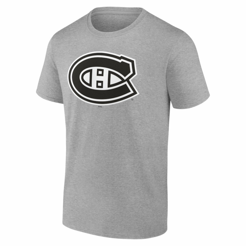 Montreal Canadiens Big & Tall Personalized Name & Number Monochrome T-Shirt - Gray - NHL