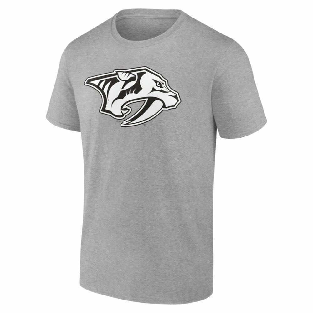 Nashville Predators Big & Tall Personalized Name & Number Monochrome T-Shirt - Gray - NHL