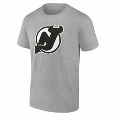 New Jersey Devils Big & Tall Personalized Name & Number Monochrome T-Shirt - Gray - NHL