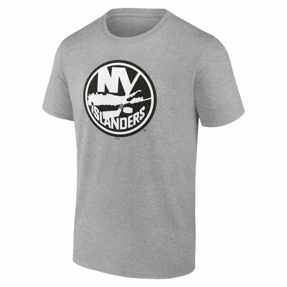 New York Islanders Big & Tall Personalized Name & Number Monochrome T-Shirt - Gray - NHL
