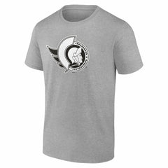 Ottawa Senators Big & Tall Personalized Name & Number Monochrome T-Shirt - Gray - NHL