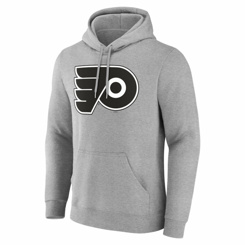 Philadelphia Flyers Big & Tall Personalized Name & Number Monochrome Pullover Hoodie - Gray - NHL