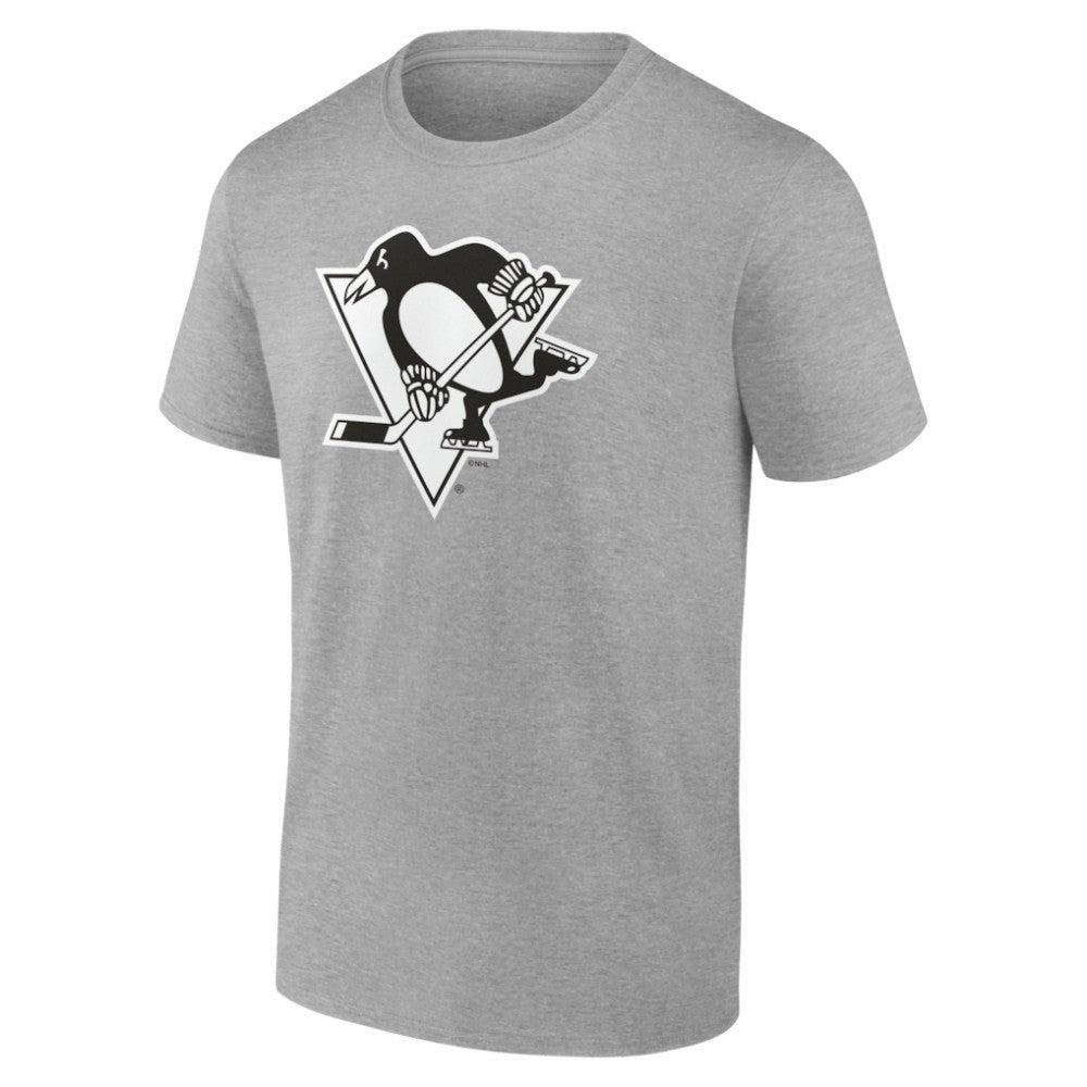 Pittsburgh Penguins Big & Tall Personalized Name & Number Monochrome T-Shirt - Gray - NHL