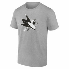 San Jose Sharks Big & Tall Personalized Name & Number Monochrome T-Shirt - Gray - NHL