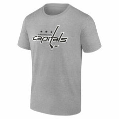 Washington Capitals Big & Tall Personalized Name & Number Monochrome T-Shirt - Gray - NHL