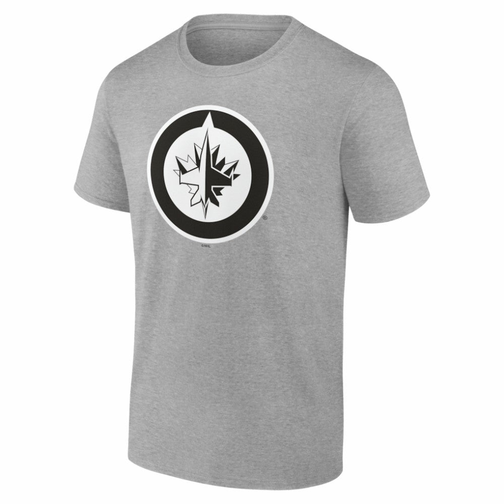 Winnipeg Jets Big & Tall Personalized Name & Number Monochrome T-Shirt - Gray - NHL