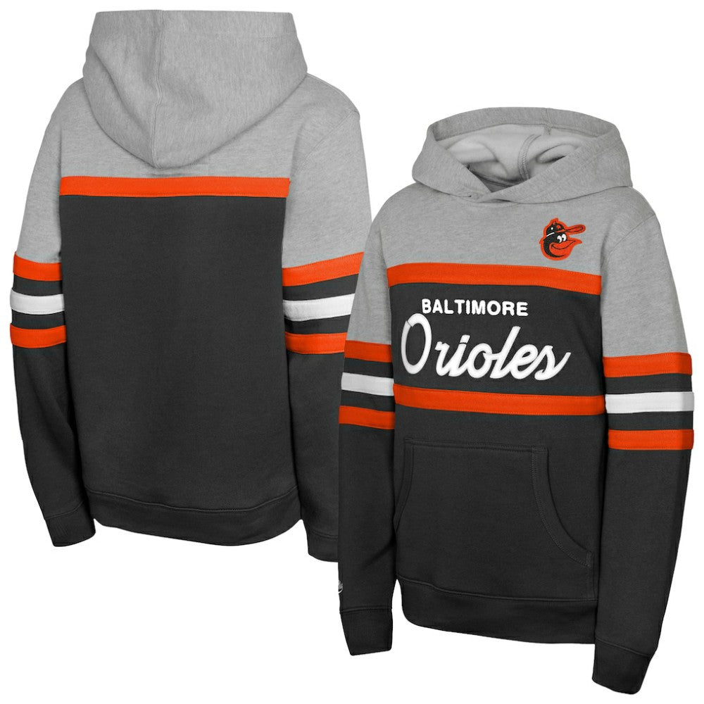 Baltimore Orioles Mitchell & Ness Youth Cooperstown Head Coach Pullover Hoodie - MLB