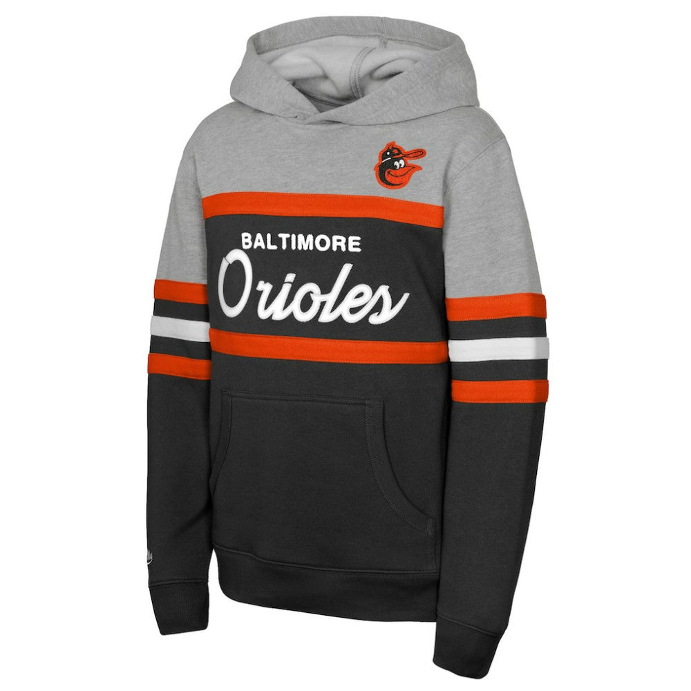 Baltimore Orioles Mitchell & Ness Youth Cooperstown Head Coach Pullover Hoodie - MLB