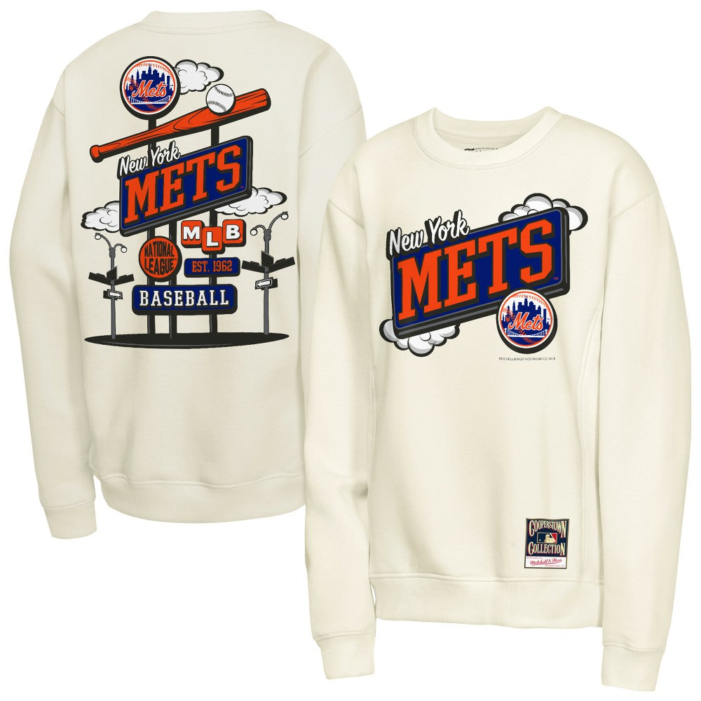 New York Mets Mitchell & Ness Youth Retro Billboard Sweatshirt - MLB