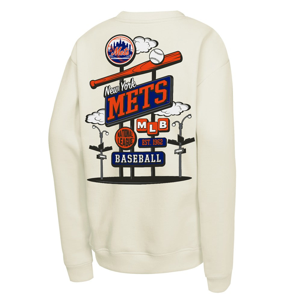 New York Mets Mitchell & Ness Youth Retro Billboard Sweatshirt - MLB