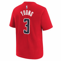 Trae Young Washington Wizards Youth 2026 Name & Number T-Shirt Red - NBA