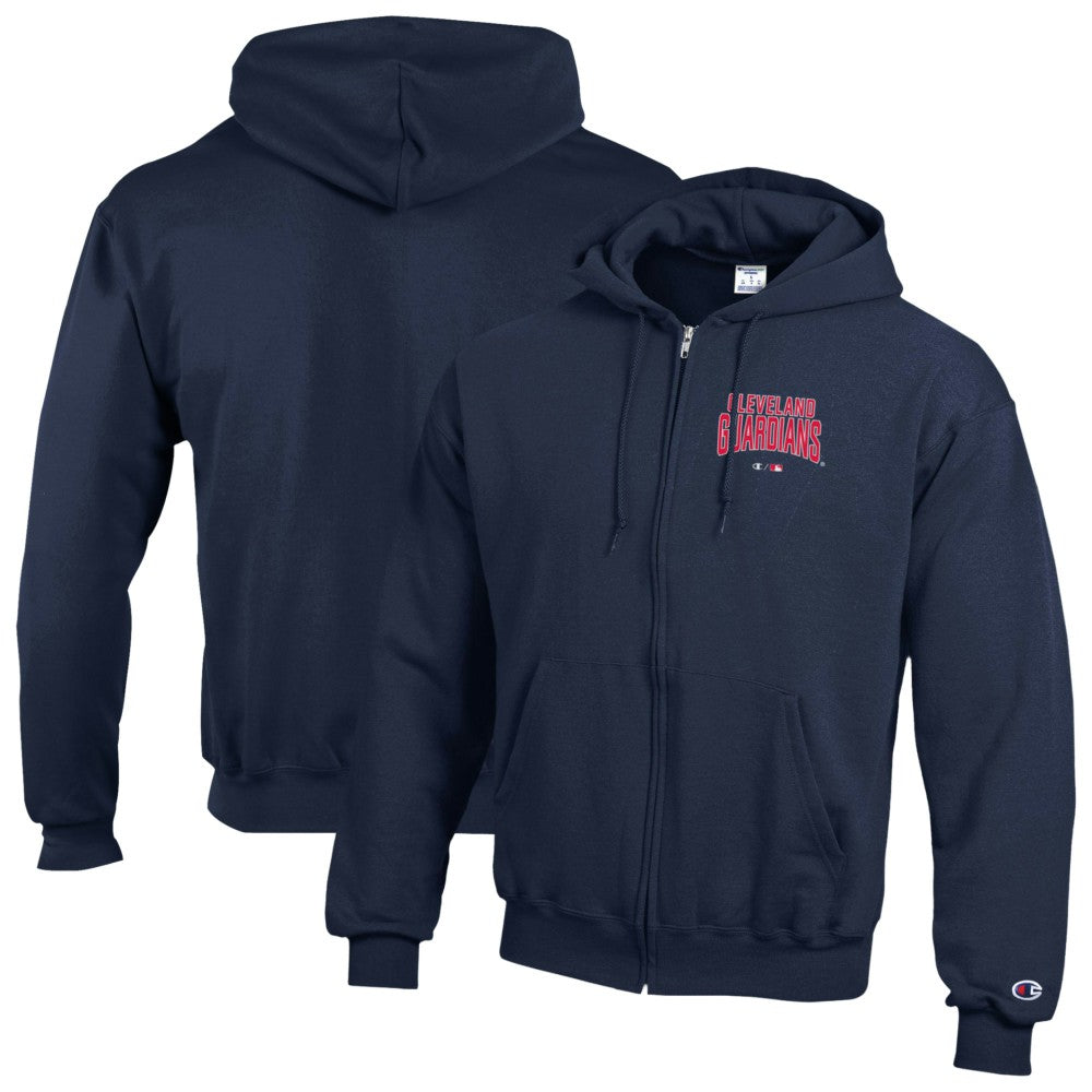 Cleveland Guardians Champion Eco Powerblend Full-Zip Hoodie - MLB