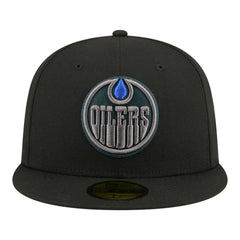 Edmonton Oilers New Era Color Pop 59FIFTY Fitted Hat - Black - NHL