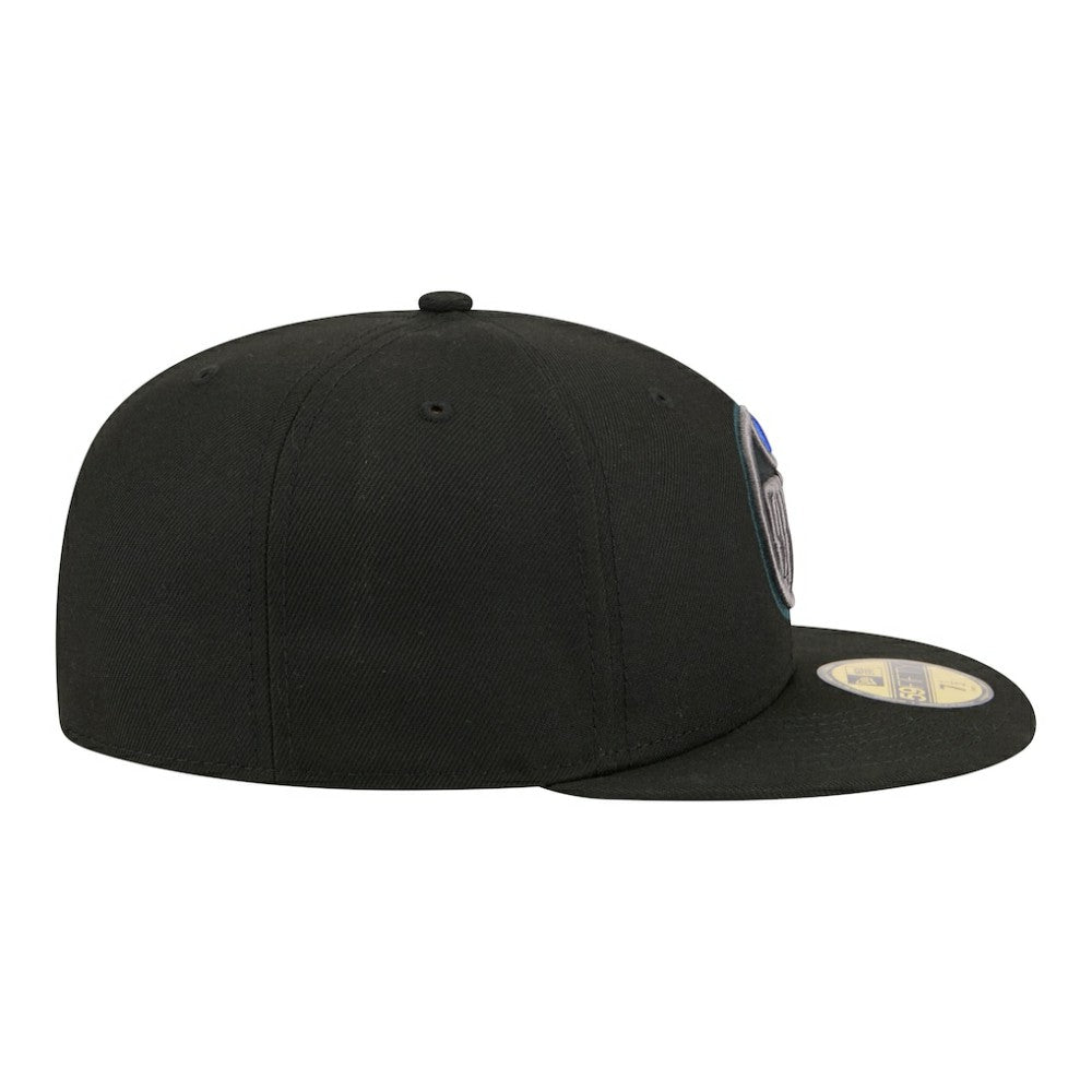 Edmonton Oilers New Era Color Pop 59FIFTY Fitted Hat - Black - NHL