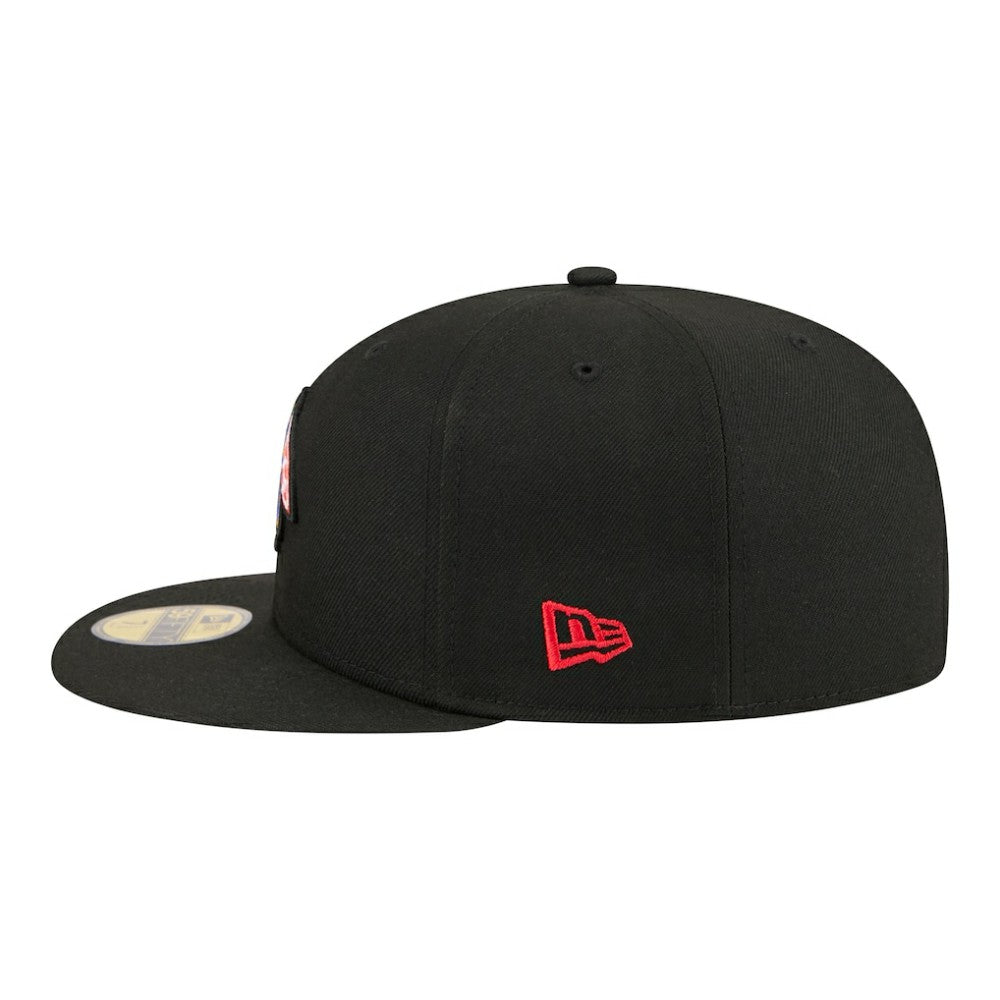 Chicago Blackhawks New Era Color Pop 59FIFTY Fitted Hat - Black - NHL