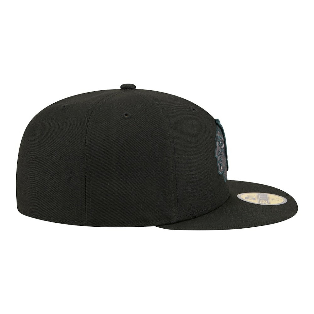 Chicago Blackhawks New Era Color Pop 59FIFTY Fitted Hat - Black - NHL