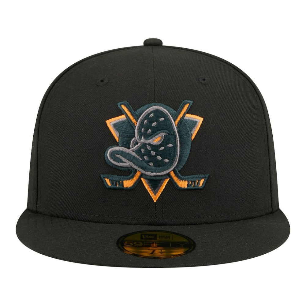 Anaheim Ducks New Era Color Pop 59FIFTY Fitted Hat - Black - NHL