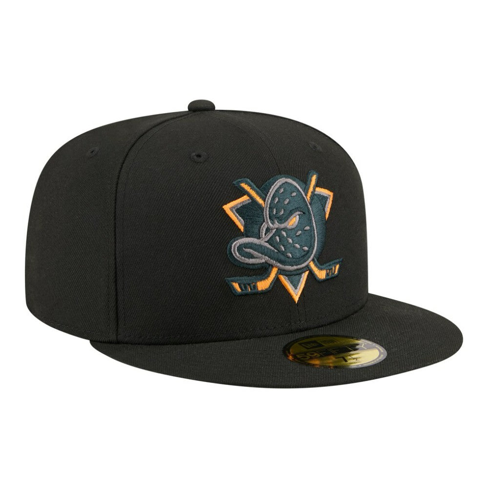 Anaheim Ducks New Era Color Pop 59FIFTY Fitted Hat - Black - NHL