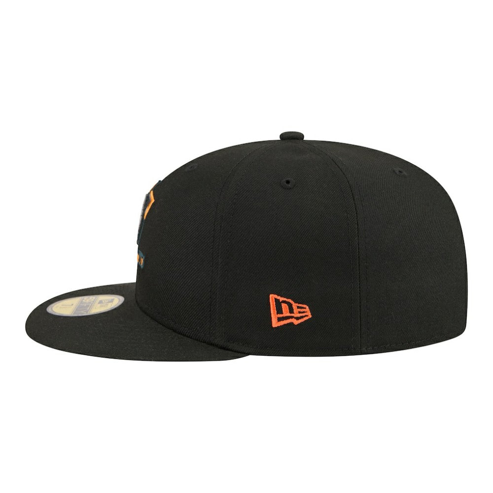 Anaheim Ducks New Era Color Pop 59FIFTY Fitted Hat - Black - NHL