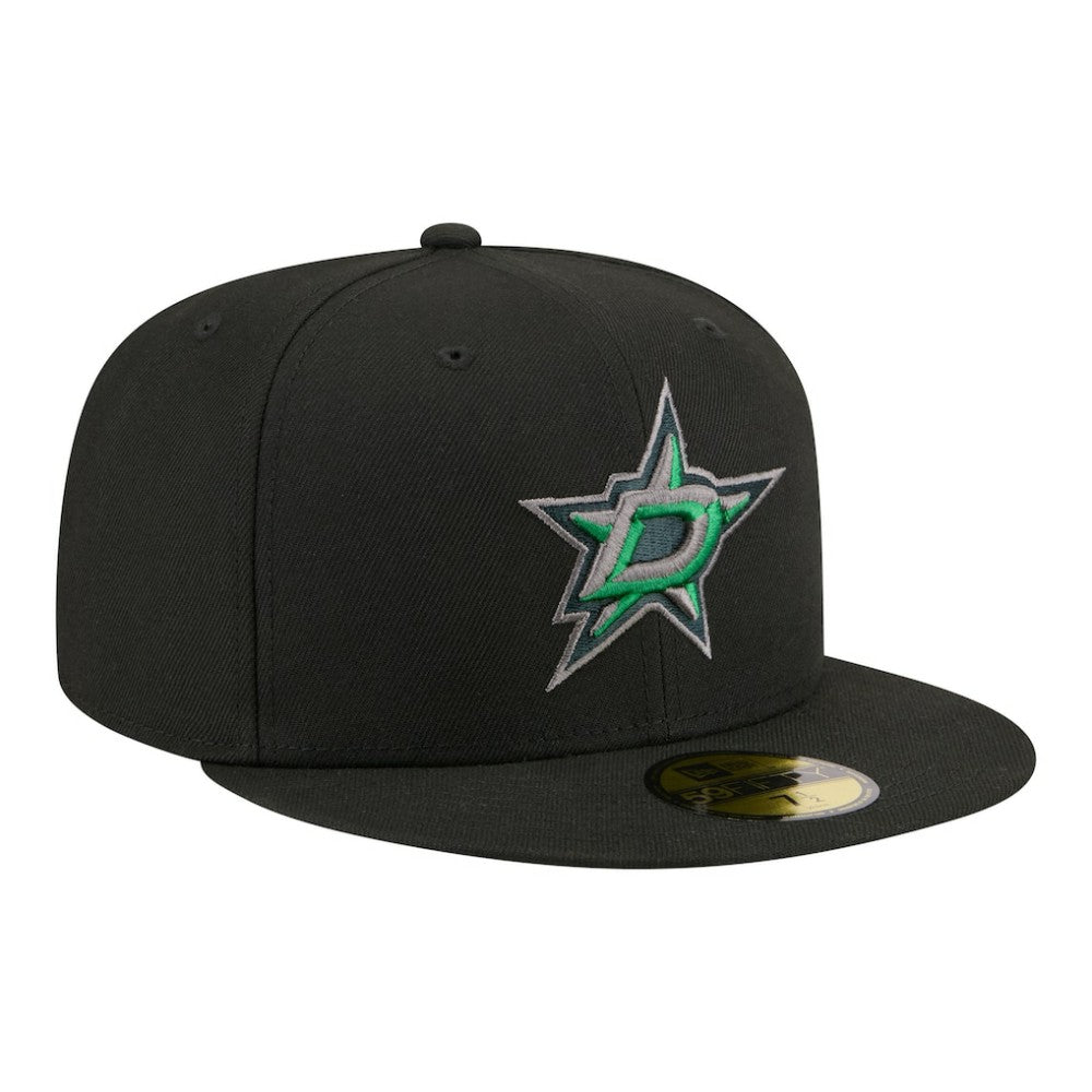 Dallas Stars New Era Color Pop 59FIFTY Fitted Hat - Black - NHL