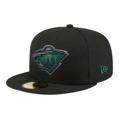 Minnesota Wild New Era Color Pop 59FIFTY Fitted Hat - Black - NHL