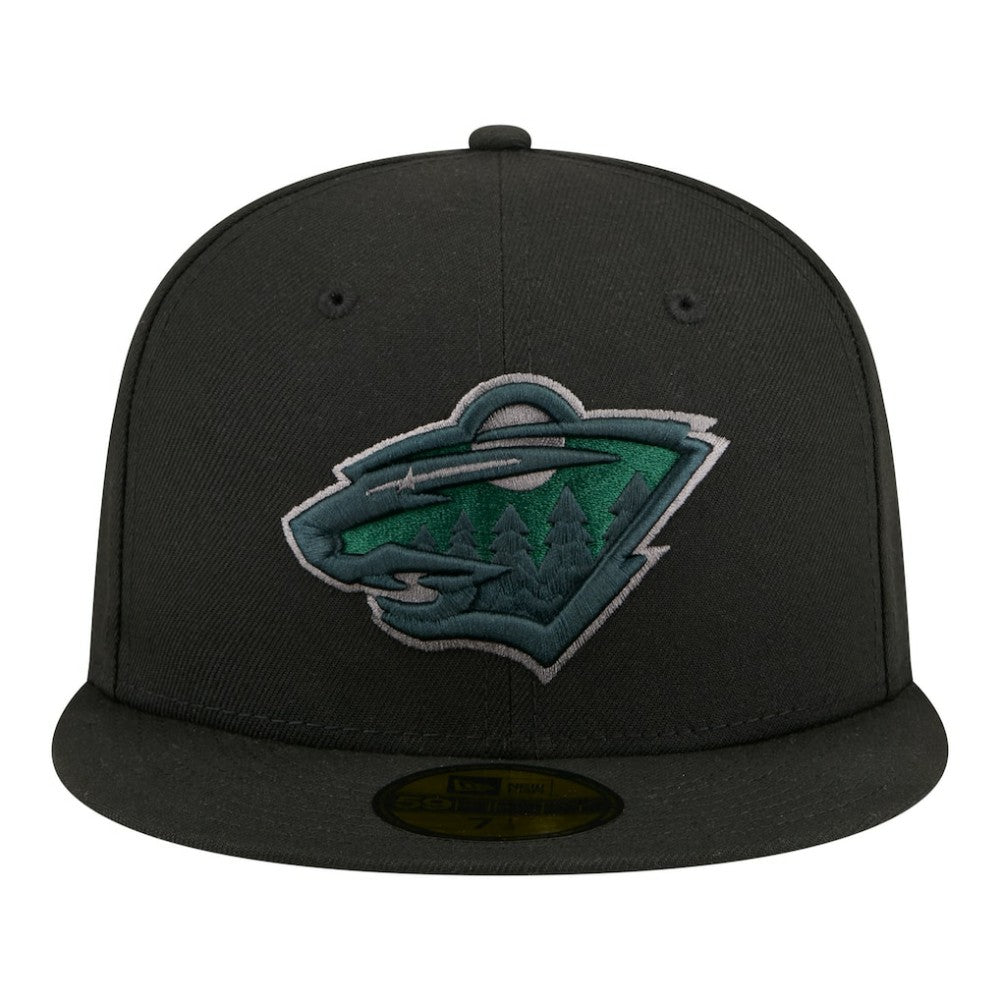 Minnesota Wild New Era Color Pop 59FIFTY Fitted Hat - Black - NHL