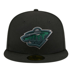 Minnesota Wild New Era Color Pop 59FIFTY Fitted Hat - Black - NHL